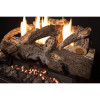 Grand Canyon Weathered Oak Single-Sided Ventless Gas Log Set