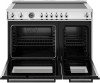 Bertazzoni Professional Series 48 In. Induction Range, 6 Heating Zones and Cast Iron Griddle, Electric Self-Clean Oven