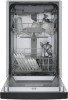 18 Inch Full Console Built-In Smart Dishwasher with 10 Place Setting Capacity, 5 Wash Cycles, 3rd Rack, 46 dBA, Favorite Button and ADA Compliant: Black