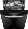 18 Inch Full Console Built-In Smart Dishwasher with 10 Place Setting Capacity, 5 Wash Cycles, 3rd Rack, 46 dBA, Favorite Button and ADA Compliant: Black