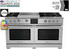 BlueStar - BSDF606GCFPLT/BSDF606GLCFPLT - 60" Dual Fuel Range - (6) Burners with 24" Griddle Specialty Paint Finish (Specify RAL # - Matte / Texture Finish or Precious Metals Color)