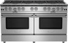 BlueStar - BSP6010BCC/BSP6010BLCC - 60" Platinum Range - (10) Burners Standard Brushed Stainless Steel