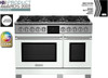 BlueStar - BSDF488BPLT/BSDF488BLPLT - 48" Dual Fuel Range - (8) Burners Plated (Specify Finish)
