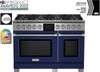 BlueStar - BSDF488BPLT/BSDF488BLPLT - 48" Dual Fuel Range - (8) Burners Plated (Specify Finish)