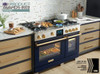 BlueStar - BSDF488BPLT/BSDF488BLPLT - 48" Dual Fuel Range - (8) Burners Plated (Specify Finish)