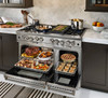 BlueStar - BSP488BCF/BSP488BLCF - 48" Platinum Range - (8) Burners Standard Brushed Stainless Steel