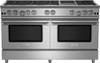 BlueStar - RNB608CBV2CC/RNB608CBV2LCC - 60" Nova (RNB) Range - (8) Burners with 12" Charbroiler Custom Color Match Paint (Specify Custom Color Code)
