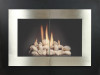 Stoll Industries Manhattan - Regular Frame Shown in brushed nickel & textured black Masonry 