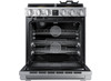 Dacor 30" Dual Fuel Pro-Range 4 Burners, Transitional, Silver, NG/LP
