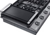 Dacor 30" Gas Cooktop 5 Burners, Transitional, Silver