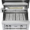 30” Professional Built in Grill with All Ceramic Burners and Rotisserie: Liquid Propane