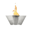 Prism Hardscapes Lombard Tall Fire Water Bowl | Ultra White