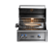 30" PROFESSIONAL BUILT-IN GRILL WITH ALL TRIDENT INFRARED BURNERS AND ROTISSERIE (L30ATR-LP)