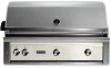 54” Professional built-in grill with 1 trident infrared burner and 3 ceramic burners and rotisserie (L54TR-LP)