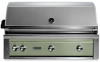 54” Professional built-in grill with 1 trident infrared burner and 3 ceramic burners and rotisserie (L54TR-NG)