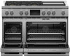 Fisher and Paykel Series 9 48 Inch Wide 6.9 Cu. Ft. Free Standing Dual Fuel Range with Multi-Language Interface