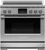 Fisher and Paykel Series 9 36 Inch Wide 4.8 Cu. Ft. Free Standing Induction Range with Wi-Fi Capability