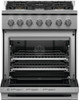 Fisher and Paykel 30 Inch Wide 4.6 Cu. Ft. Professional Style 5 Burner Series 7 Free Standing Liquid Propane Gas Range