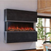 Modern Flames Landscape Pro 82'' Electric Fireplace Wall Mount Studio Suite | White Ready to Paint