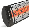 Infratech CD Series Dual Element with Contemporary Motif CD4024BL1 4000 Watts 240V 16.67 Amps Infrared Electric Patio Heater 39 x 8.19 x 2.5 in. Black Color