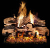  Peterson Real Fyre 30-Inch Split Oak Designer Plus Gas Log Set With Vented Natural Gas G4 Burner - Match Light 
