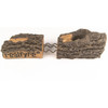  Peterson Real Fyre 18-Inch Post Oak Gas Log Set With Vented Natural Gas G4 Burner - Match Light 
