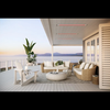 Bromic Heating Platinum Marine 3400W Series 11,000 BTU 208V Electric Ceiling / Wall Mount Patio Heater