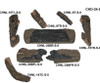  Peterson Real Fyre 24-Inch Charred Oak Gas Log Set With Vented Natural Gas G4 Burner - Match Light 