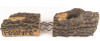  Peterson Real Fyre 24-Inch Golden Oak Designer Plus Gas Log Set With Vented Natural Gas G4 Burner - Match Light 