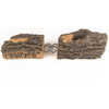  Peterson Real Fyre 18-Inch Golden Oak See-Thru Gas Log Set With Vented Natural Gas G45 Burner - Match Light 