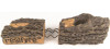  Peterson Real Fyre 30-Inch Golden Oak See-Thru Gas Log Set With Vented Natural Gas G45 Burner - Match Light 