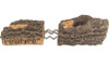  Peterson Real Fyre 18-Inch Charred Evergreen Split Oak Gas Log Set With Vented Natural Gas G52 Burner - Match Light 