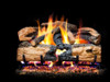  Peterson Real Fyre 18-Inch Charred Evergreen Split Oak Gas Log Set With Vented Natural Gas G52 Burner - Match Light 