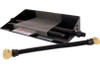  Peterson Real Fyre 18-Inch Black Reflective Fire Glass Set With Vented Natural Gas G45 Burner - Match Light 