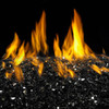  Peterson Real Fyre 24-Inch Black Reflective See-Thru Fire Glass Set With Vented Natural Gas G45 Burner - Match Light 