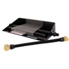 Pearl Mantels Peterson Real Fyre 18-Inch Black Fire Glass Set With Vented Natural Gas G45 Burner - Match Light 