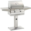 FireMagic Fire Magic Choice C430S 24-Inch Propane Gas Grill With Analog Thermometer On Patio Post - C430S-RT1P-P6 