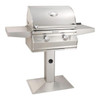FireMagic Fire Magic Choice Multi-User Accessible CMA430S 24-Inch Propane Gas Grill With Analog Thermometer On Patio Post - CMA430S-RT1P-P6 
