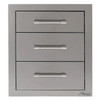 Alfresco Grills Alfresco 17-Inch Stainless Steel Soft-Close Triple Drawer - AXE-3DR-SC