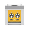 Hestan Built-In/Cart Mounted Propane Gas Double Side Burner - Sol - AGB122-LP-YW