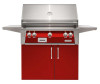 36" Standard Grill w/ Cart - Carmine Red-Gloss ALXE-36C-LP-S3002