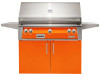 42" Standard Grill w/ Cart - Luminous Orange-Gloss ALXE-42C-LP-S2005