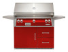42" Standard Grill On Refrigerated Base - Carmine Red-Gloss ALXE-42RFG-NG-S3002
