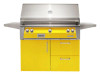 42" Standard Grill w/ Cart Deluxe - Traffic Yellow-Gloss ALXE-42CD-NG-S1023