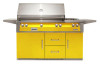 56" Sear Zone Grill On Refrigerated Base Dbl Side Burner  - Traffic Yellow-Gloss ALXE-56SZR-LP-S1023