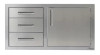 42" Door Drawer Combo - Right - Traffic Yellow-Gloss AXE-DDC-R-42SC-S1023