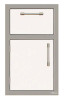 17" One Drawer w/ Door Open Right - Signal White-Matte AXE-DDR-R-SC-SM9003