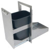 15" Trash Center Drawer - Signal Grey-Gloss AXE-TC-SC-S7004