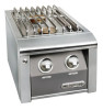 14" Built-In Dbl Side Burner - Signal Grey-Gloss AXESB-2-NG-S7004