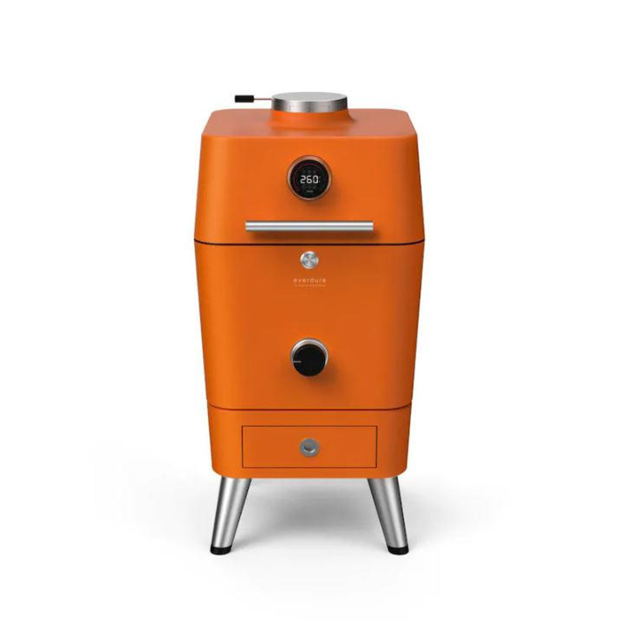 Everdure By Heston Blumenthal 4K 21-Inch Charcoal Grill & Smoker - Orange -